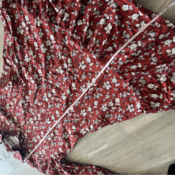 UNTUCKit Rust Floral Long Sleeve Mini Dress 2 - Picture 11 of 12